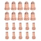 thumbnail image 1 of 20Pcs Plasma Cutting Torch Nozzles Electrodes Brass Strong High Temperature Resistant Nozzles Electrodes Set for PTM 80, 1 of 5