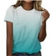 thumbnail image 1 of Camisas de Manga Corta para las Mujeres Imprimir Cuello Redondo Blusa, Camiseta de Moda para Verano Y Primavera Casual, 1 of 5
