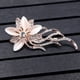 thumbnail image 5 of Xiao Hua Broche de flores para mujer, accesorio de fiesta con diamantes brillantes, bufanda, ropa, regalo, broche, 1 pieza, 5 of 5