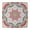 White-379, variant on Waterproof Square Tablecloth Fitted with Elastic Edge, Exotic Floral and Botanical Jungle Leaves Designs, Durable Vinyl with Backing for Indoor and Outdoor Use