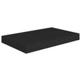 thumbnail image 2 of Charmma Floating Wall Shelf Black 15.7"x9.1"x1.5" MDF, 2 of 9