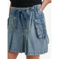 thumbnail image 3 of Justice Girls Chambray Cargo Skirt, Sizes XS - XLP, 3 of 6