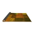 thumbnail image 2 of Ahgly Company Indoor Rectangle Patchwork Yellow Transitional Area Rugs, 8' x 12', 2 of 4