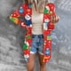 thumbnail image 2 of Abrigo de camisa con frente abierto, blusa informal de Halloween con estampado de Navidad suave y manga larga con un solo pecho para mujer tipo 7 XL, 2 of 5