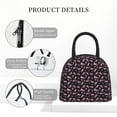 thumbnail image 4 of Lukts Breast Cancer Awareness (2) Print Portable Lunch Bag, Lunch Bag Picnic Bag - Waterproof, Heat-insulating and Cold-insulating, Suitable for School, Work, 4 of 6