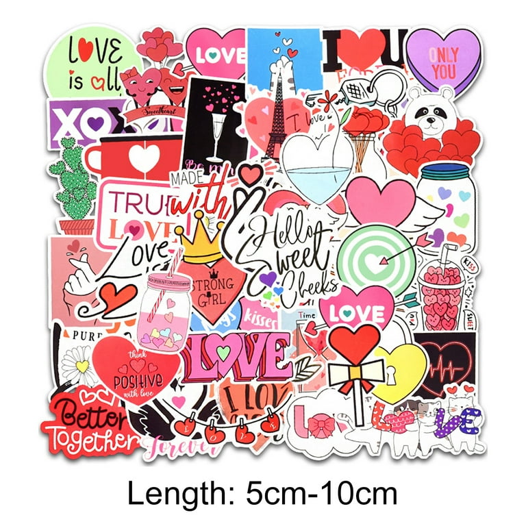 Love Stickers. Printable Stickers Graphic by rinaletters · Creative Fabrica
