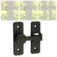 thumbnail image 2 of Pestillo de puerta Pestillo de puerta Hardware antipérdida duradero Perno de puerta interior Cerradura deslizante para granero Baño Dormitorio Oficina negro, 2 of 8