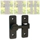 thumbnail image 1 of Cerradura de puerta de granero, perno de puerta interior, hardware duradero, pestillo de puerta de seguridad para el hogar, para oficina, hotel, dormi negro, 1 of 8