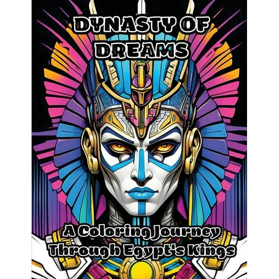 Dynasty of Dreams: A Coloring Journey Through Egypt's Kings, (Paperback)