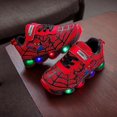 thumbnail image 3 of Zapatos deportivos Spiderman zapatillas iluminadas niños Led zapatos luminosos para niños, 3 of 4