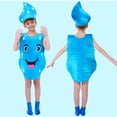 thumbnail image 3 of Faraee Toddler Boys Girls Fashion Show Clothing Fruits Vegetables Romper Hat Socks 3Pcs Dressing up Outfit Fancy Dress Clothes for Kindergarten School Performance 2-16 Years Blue, 3 of 9