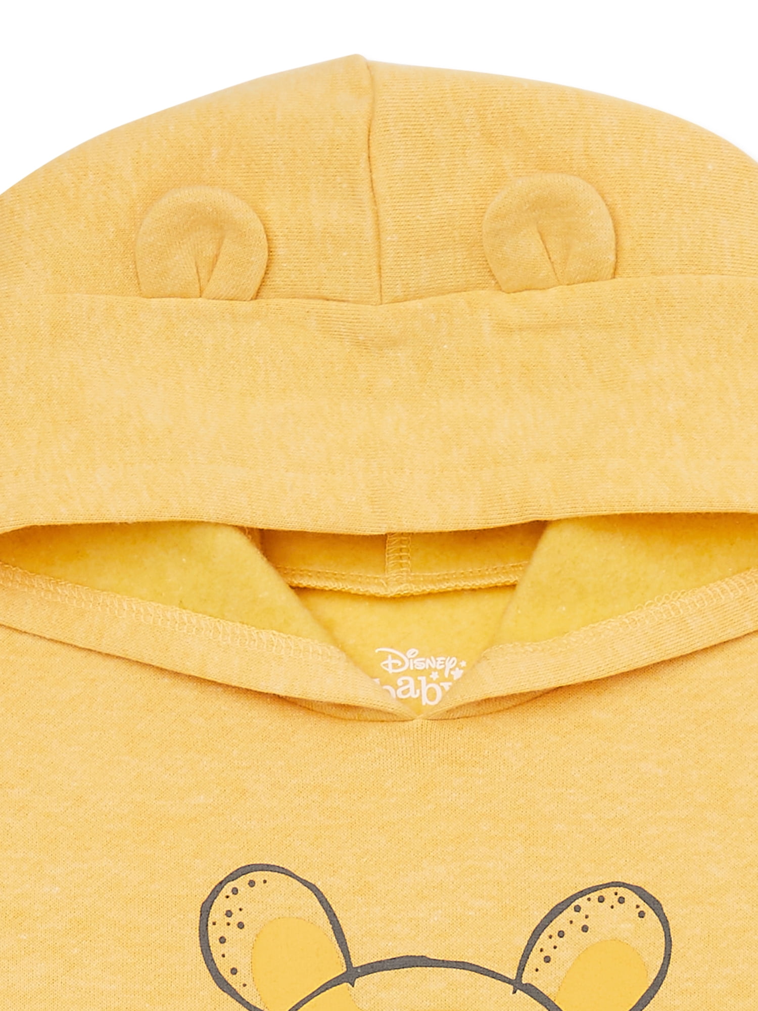 Disney Winnie The Pooh Newborn Baby Boys Hooded Bodysuit and Pants, 2-Piece Outfit Set, Sizes 0/3 Months - 24 Months