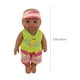 thumbnail image 4 of Mini muñeca esmaltada de 18 cm con ropa extraíble | Cuerpo de PVC suave y ojos grandes realistas | Juguete interactivo para niñas | Muñeca lavable para jugar a la imaginación, 4 of 5