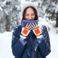 thumbnail image 3 of TERGAYEE USB Heating Winter Gloves,Warm Knitted Fingerless Gloves for Women Gifts with Mittens Cover Cap,Fashion Cute Cold Warm Heating Windproof Half Bare Finger Knit Gloves, 3 of 9