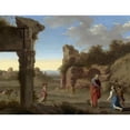 thumbnail image 3 of Cornelis Van Poelenburch 18x15 Black Modern Framed Museum Art Print Titled - The Prophet Elijah and the Widow of Zarephath (C. 1630), 3 of 5
