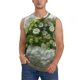 thumbnail image 1 of Fotbe Nature Hand Daisies Art Men's Camiseta sin Mangas Estampada para Hombres, Playera Casual para Gimnasio, Entrenamiento, Playa-X-Large, 1 of 7
