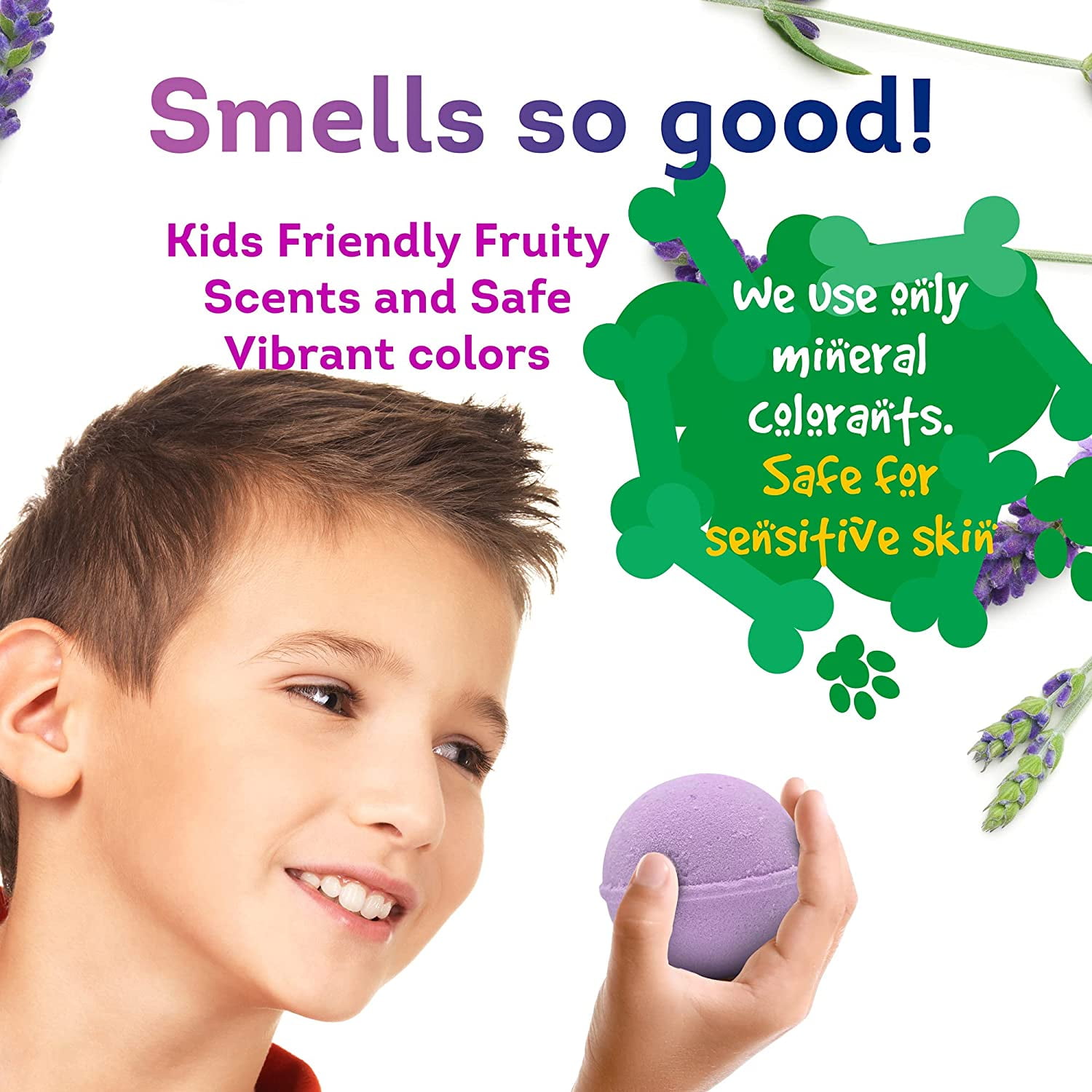Bath Bombs for Kids with Surprise Inside Cute LITTLE PUPPY TOYS Handmade in USA Natural and Safe by Relaxcation