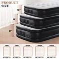 thumbnail image 6 of Air Mattress Twin with Built in Pump, 18-Inch Raised Inflatable Blow up Camping Bed, Self-Inflating Portable Colchones Inflables for Guests, Home, and Travel, 660lbs Weight Capacity, 6 of 8