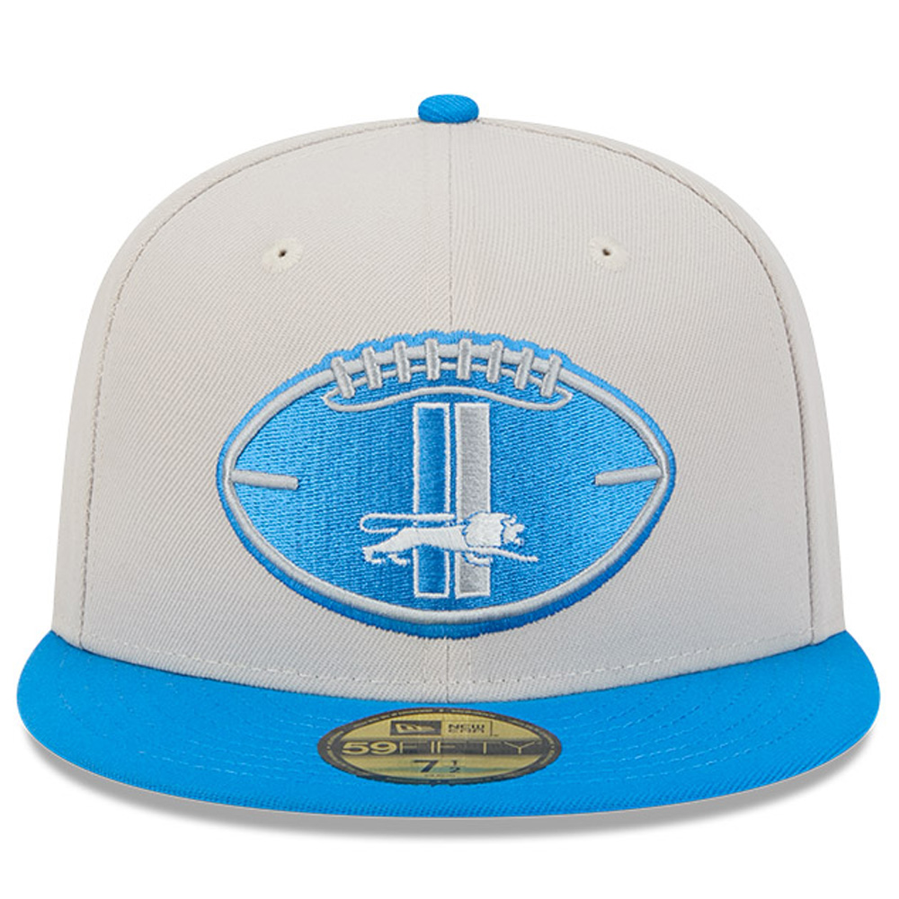Men's New Era Stone/Blue Detroit Lions 2024 Sideline Men's New Era Stone/Blue Detroit Lions 2024 Sideline