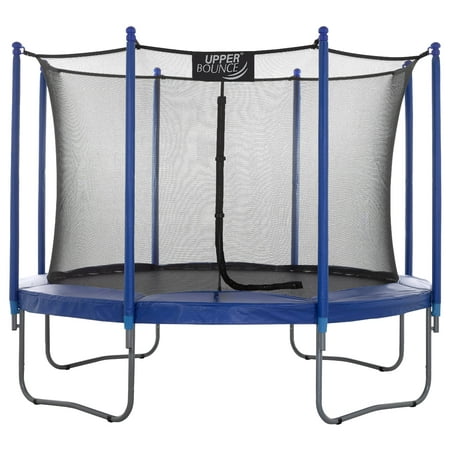 Upper Bounce 10-Foot Trampoline, with Enclosure, Blue