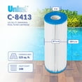 thumbnail image 2 of Unicel C-8413 Replacement 125 SqFt Pool Filter Cartridge, 148 Pleats, 2 of 10