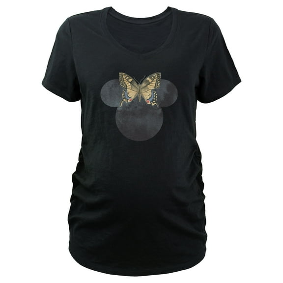 Women's Minnie Mouse Butterfly Bow Graphic Maternity T-Shirt