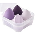 thumbnail image 5 of 4PCS Makeup Cosmetics Foundation Sponge Puff (Purple) - Pack of 1, 5 of 5