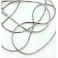 thumbnail image 3 of 14K White Gold 0.8mm Octagonal Snake Pendant Chain, FREE Microfiber Cloth, Shiny Link Mens Womens Necklace, Giorgio Bergamo 18, 3 of 8