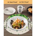 thumbnail image 3 of 15 Inch Round Placemats Set of 4, St. Patrick's Day Non Slip Heat Insulation PP Table Mats, Spring Lucky Shamrocks Leaves Retro Country Washable Place Mats for Kitchen Dining Party Table Decor, 3 of 7