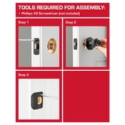 Hyper Tough Keyed Entry Mushroom Doorknob, Matte Black