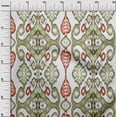 thumbnail image 3 of oneOone Velvet Light Green Fabric Asian Ikat Sewing Craft Projects Fabric Prints By Yard 58 Inch Wide-9861, 3 of 4