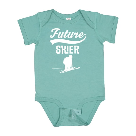 Inktastic Future Skier Childs Skiing Boys or Girls Baby Bodysuit