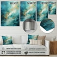 thumbnail image 4 of Designart "Turquoise Calm II" Abstract Landscape Metal Wall Art Prints, 4 of 5