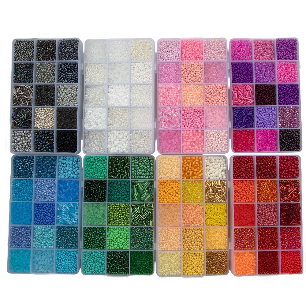 Glass Seed Beads - Gold Ombre Mix