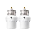thumbnail image 1 of Light Sensor Socket, Dusk to Dawn Light Socket Adapter, 360° Sensor Rotation, E26/E27 Light Bulb Sockets for Porch Light, Wall Light, Compatible with LED/INC/CFL/Halogen Bulbs, 2 Pack, 1 of 7