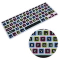 thumbnail image 3 of Sidaley Protector de cubierta de teclado de silicona con letras grandes de 13 pulgadas para Air/Pro/Retina-Gradient Colors Juegos de teclado y mouse para computadora, 3 of 6