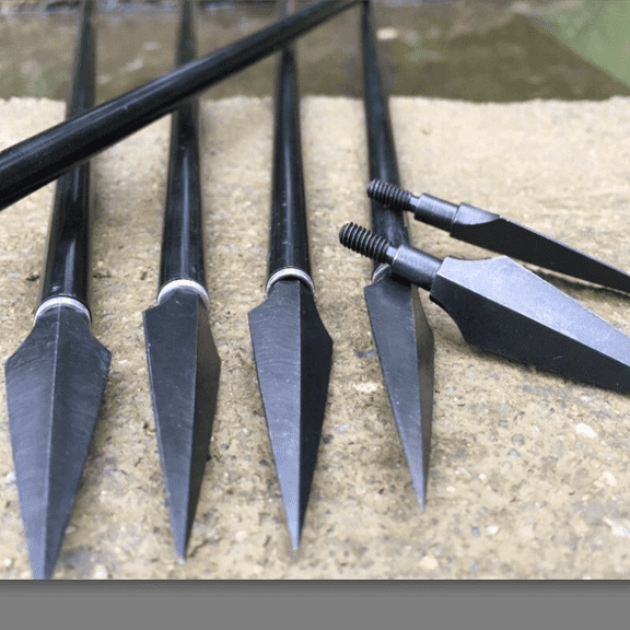 24pcs Traditional Broadhead 150gr Arrowhead Screw Point Archery Arrow Bow Hunt