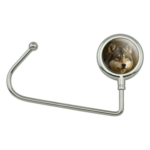 Timberwolf Timber Wolf Wolves Purse Bag Hanger Holder Hook