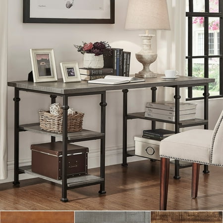 Tribecca Home Myra Vintage Modern Rustic Storage Desk Tribecca Home Myra Vintage Modern Rustic Storage Desk Bistre Brown Finish