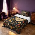 thumbnail image 3 of Homewish Boho Moth Twin Sheets, Hippie Flower Mushroom Bedding, 3pcs, 1 Flat Sheet, 1 Fitted Sheet and 1 Pillowcase, 3 of 6