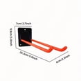thumbnail image 3 of 1Pc Garage Storage Hook for Gardening Tools,Wall Hook,Garage Organization and Storage,Shovel and Rake Hook Organizer,Yard Tool Rack,Garage Supplies,Orange-1Pc, 3 of 8