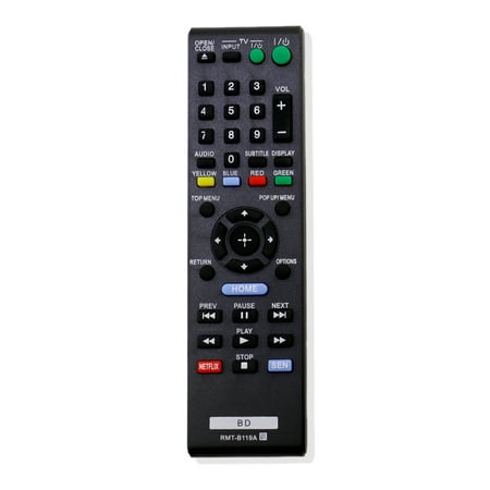 New Blu-ray Disc DVD Player Remote Control RMT-B119A fit for Sony BDP-S390 BDP-S390WM BDP-S5100 BDP-S5100/BM BDP-S5100BM BDP-S5100E BDP-S590 BDP-S590WM BDP-XX510