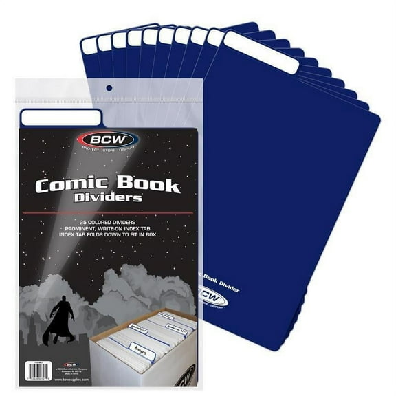 2016 BCW Comic Book Dividers - Blue - 25 Count Pack [Mar 11]