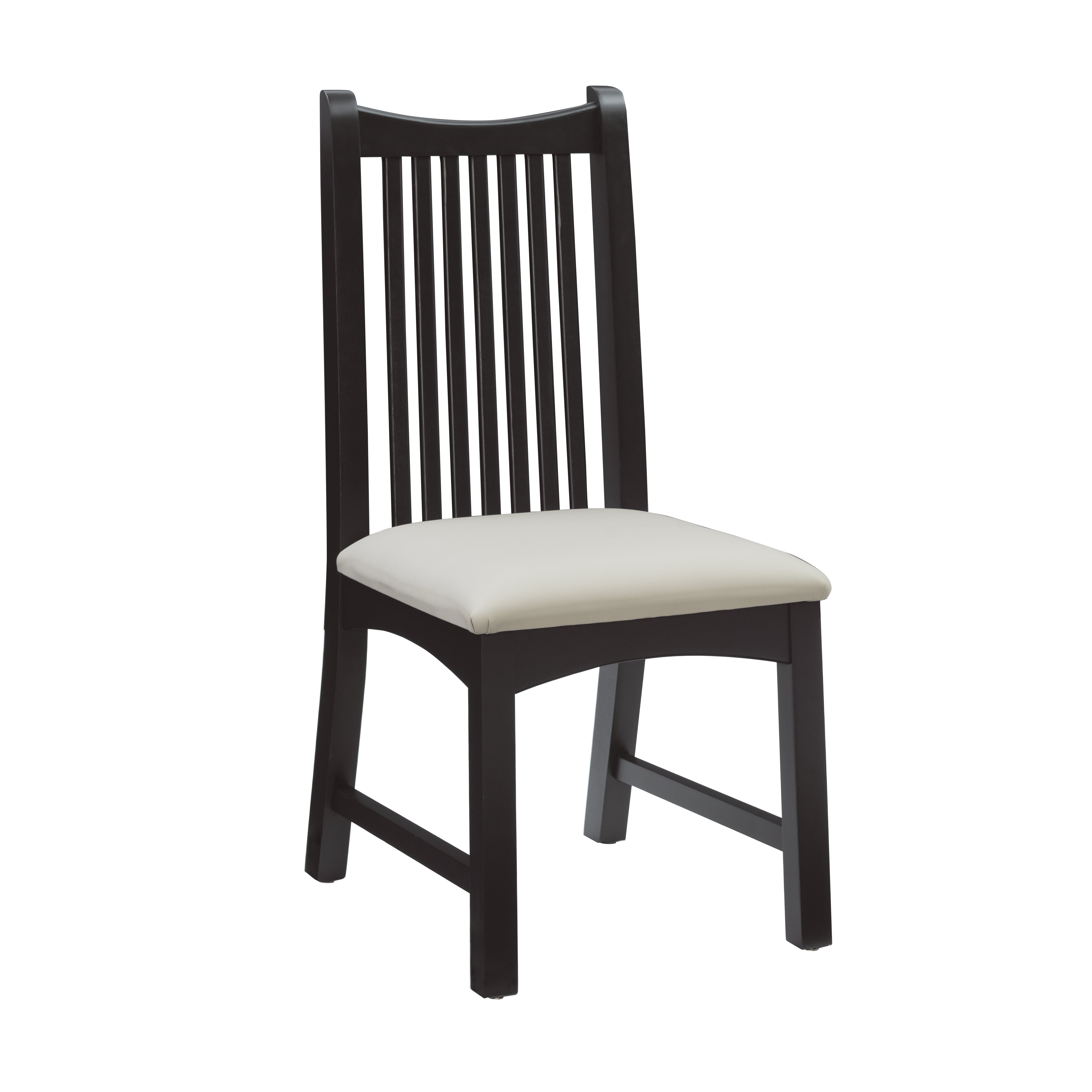 Linon Stanton Dining Chair, Set of 2, Black/Silver