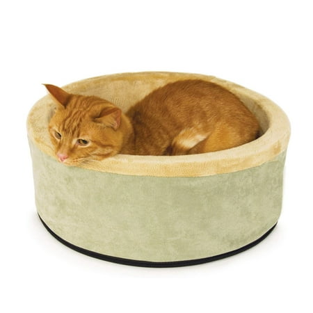K&H Thermo Kitty Pet Cat Bed, Green