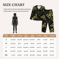 thumbnail image 6 of Bingfone Womens Pajama Sets Golden Glitter Butterflies Print,Long Sleeve Loungewear Pajamas Set-Small, 6 of 9