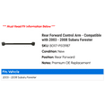 thumbnail image 2 of Rear Forward Control Arm - Compatible with 2003 - 2008 Subaru Forester 2004 2005 2006 2007, 2 of 2