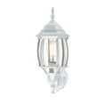 thumbnail image 6 of 16.85" Outdoor Porch Light Wall Mount Outdoor Lighting White Exterior Light Fixture for House with Clear Glass Shade, E26, 6 of 10