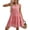 Red, variant on CHUMUD Summer Dresses for Women Scoop Neck Sleeveless Plaid Tiered Midi Dress, Casual Tent Dress