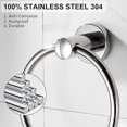thumbnail image 3 of Towel Ring Modern Style Stainless Steel 304 Chrome Plated Bathroom Accessories (Towel Ring), 3 of 5